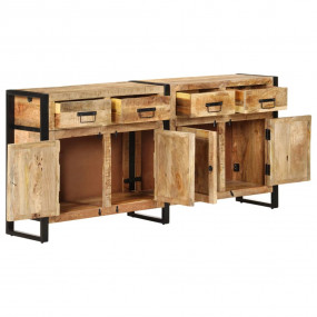 Sideboard Natural wood tones with a black frame