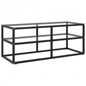 TV Cabinet Black and transparent