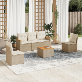 Garden Sofa Set Beige, Cream White