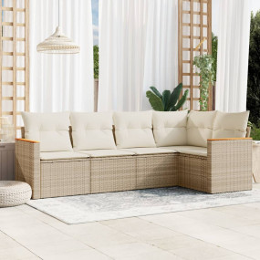 Garden Sofa Set Beige,Cream white