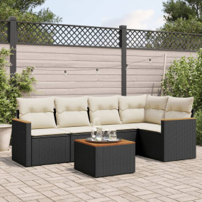 Garden Sofa Set Black PE rattan Modular Garden Sofa Set