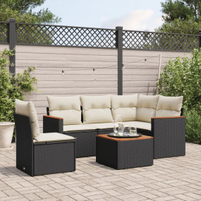 Garden Sofa Set Black