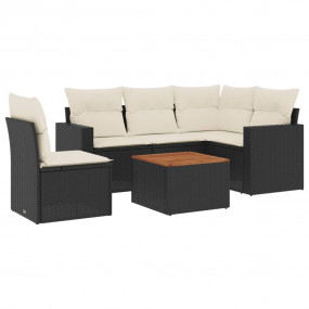 Garden Sofa Set Black