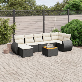 Garden Sofa Set Black