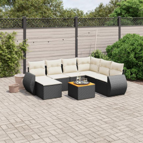 Garden Sofa Set Black