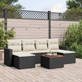 Garden Sofa Set Black