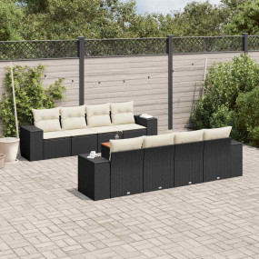 Garden Sofa Set Black