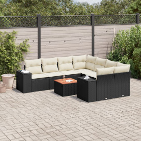 Garden Sofa Set Black
