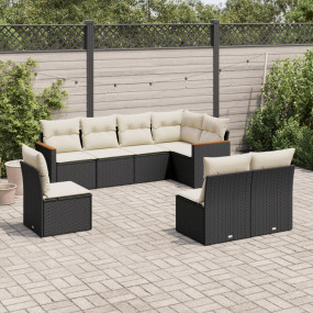 Garden Sofa Set Black