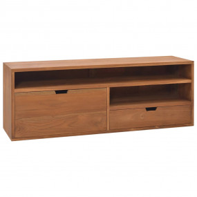 TV Cabinet Teak Solid Teak Wood 43.3 in x 11.8 in x 15....