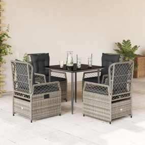 Garden Dining Set Grey