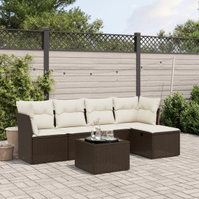 Garden Sofa Set Brown PE rattan Large Modular Garden So...
