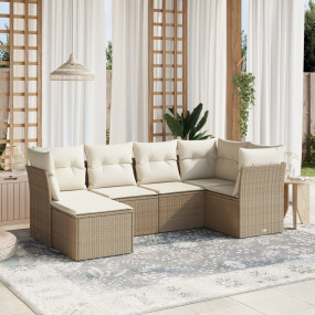 Garden Sofa Set Beige, Cream White