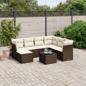 Garden Sofa Set Brown