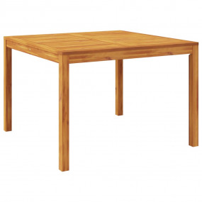 Garden Dining Set Brown Solid Acacia Wood Medium Foldab...