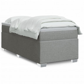 Box Spring Bed Light grey