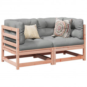 Garden Sofa Set Reddish Brown
