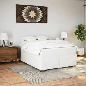Box Spring Bed White