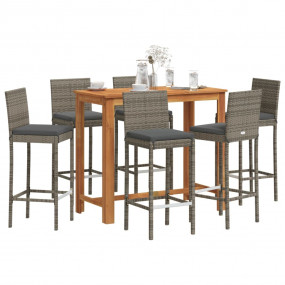 Garden Bar Set Grey, Anthracite
