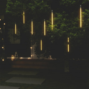 Meteor Light Set of 8 Warm White Plastic Medium
