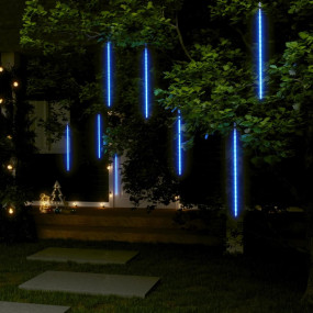 Meteor Light Set of 8 Blue Plastic 19.7 in tubes Meteor...