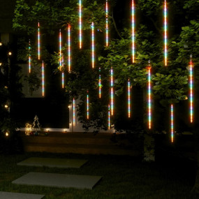 Meteor Light Set of 20 Colorful Plastic 19.7 in long pe...