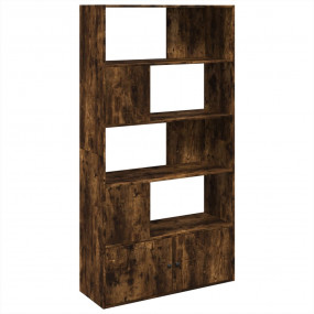 Bookcase Smoked oak Engineered wood Tall Bookcase Recta...