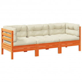 Garden Sofa Set Wax brown, Cream