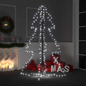 Christmas Cone Tree Cold white Metal 38.6 x 59.1 in