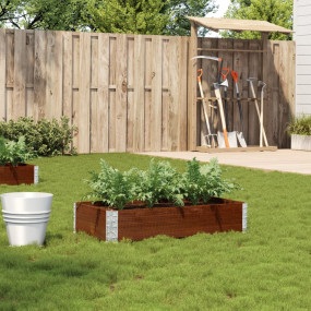 Garden Planter Brown Solid pine wood Medium Foldable