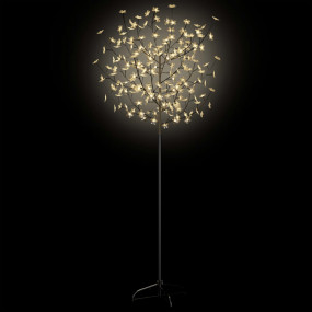 Christmas Tree Warm White Plastic, Metal 6 ft