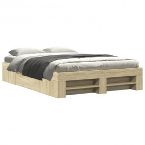 Bed Frame Sonoma Oak Engineered Wood Small Double Bed F...
