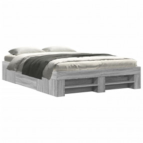 Bed Frame Grey Sonoma Engineered wood Small Double Bed ...