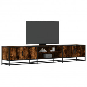 TV Cabinet Smoked oak Engineered wood, Metal Large TV C...