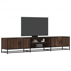 TV Cabinet Brown Oak Engineered Wood, Metal Large TV Ca...