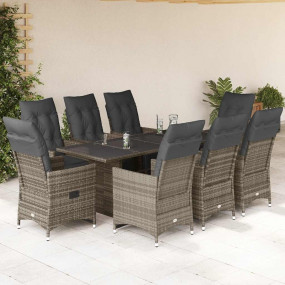 Bistro Set Grey, Dark Grey