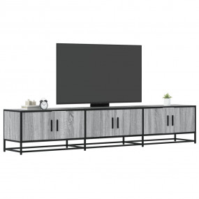 TV Cabinet Gray Sonoma Engineered Wood, Metal Large TV ...