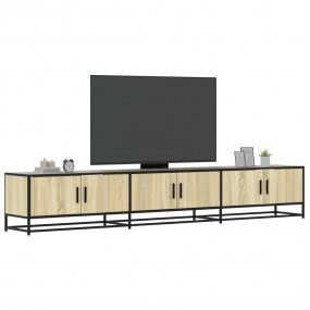 TV Cabinet Sonoma Oak Engineered Wood, Metal Large TV C...