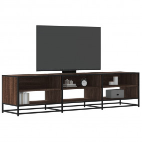 TV Cabinet Brown Oak Engineered Wood, Metal 70.9 in TV ...