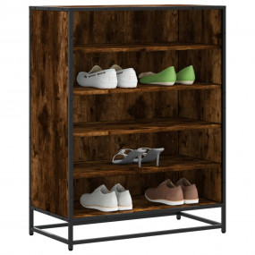 Shoe Cabinet Smoked oak Engineered wood Medium Shoe Cab...