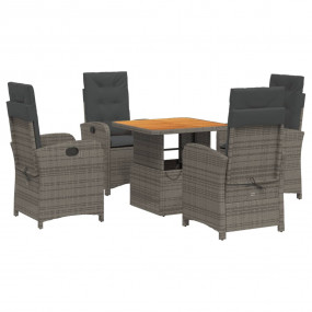 Garden Dining Set Grey