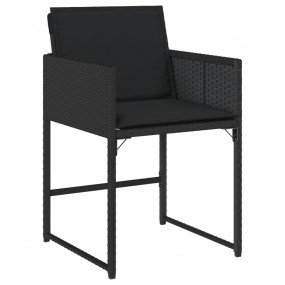 Garden Dining Set Black
