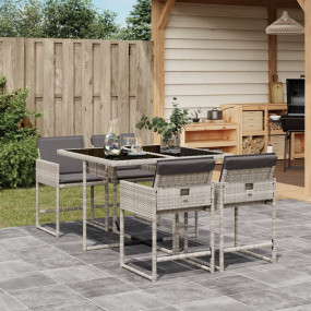 Garden Dining Set Light Grey, Anthracite