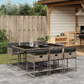 Garden Dining Set Grey