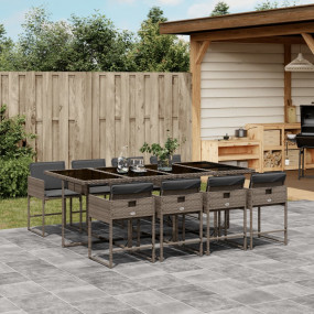 Garden Dining Set Grey