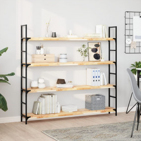 Floating Shelf Natural Solid acacia wood 47.2x7.9 in