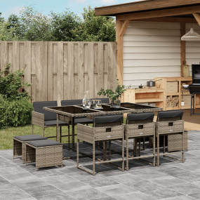 Garden Dining Set Grey