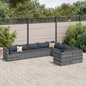 Patio Sofa Set Gray
