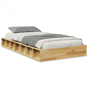 Bed Frame Oak Solid Oak Wood Single Storage Bed Frame