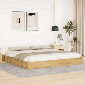 Bed Frame Oak Solid oak wood Full Bed Frame Rectangular